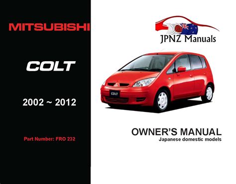 owners manual mitsubishi colt 2005 Reader