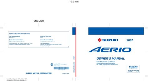 owners manual suzuki aerio 2007 Epub