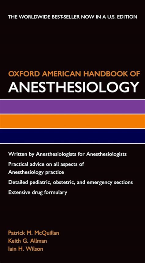 oxford american handbook of anesthesiology oxford Epub