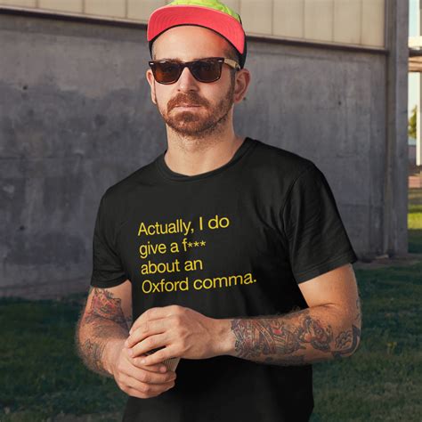 oxford comma t shirt