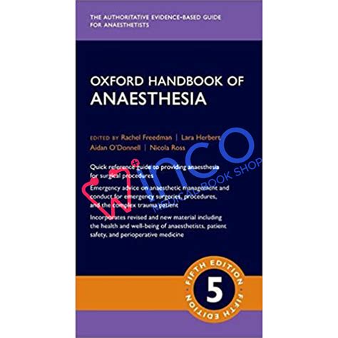 oxford handbook of anaesthesia oxford medical handbooks Epub