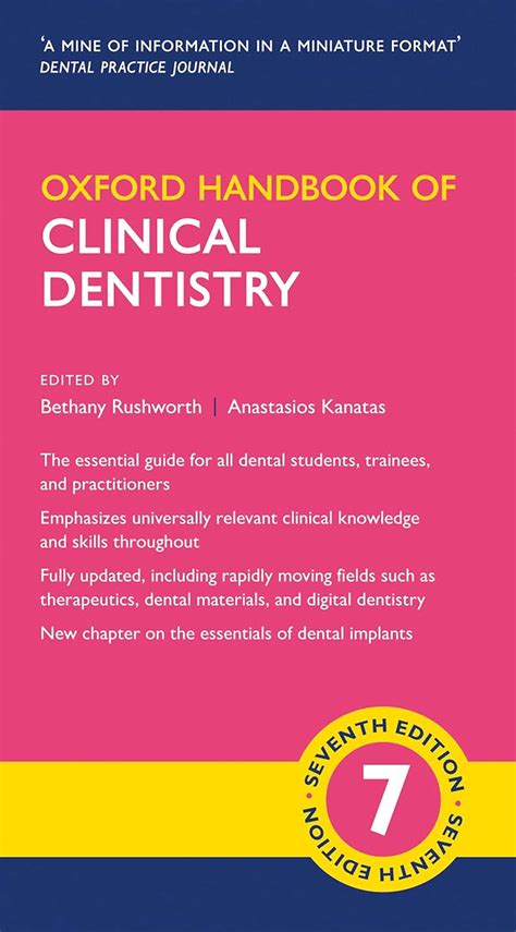 oxford handbook of clinical dentistry Ebook PDF