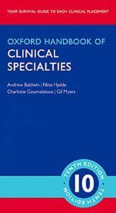 oxford handbook of clinical specialties pdf Epub