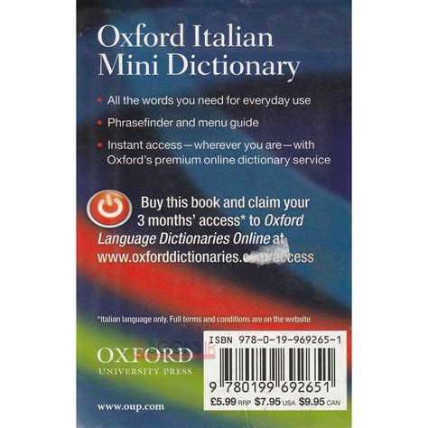 oxford italian mini dictionary Reader