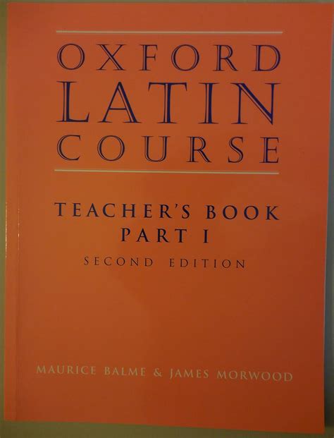 oxford latin course teachers book part 1 Kindle Editon