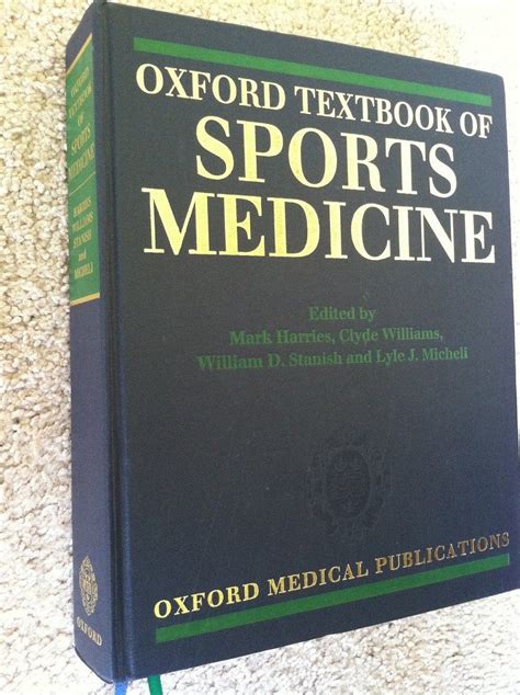 oxford textbook of sports medicine oxford medical publications PDF