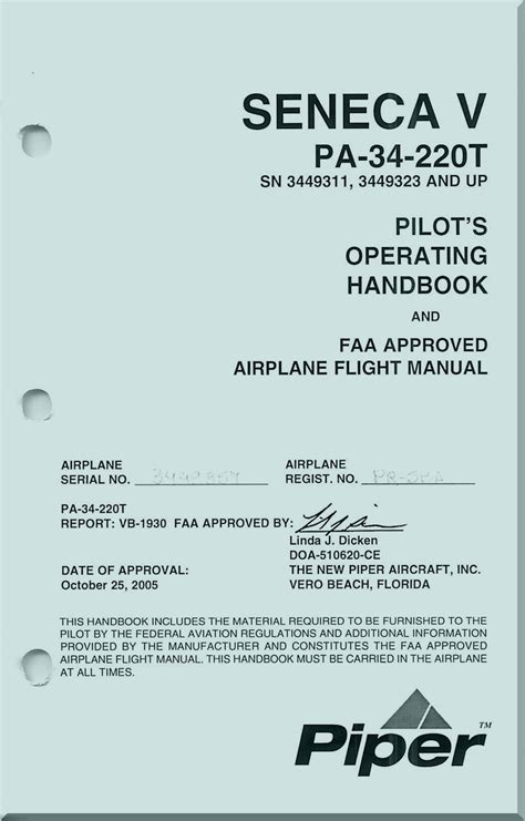 pa34 seneca manual pdf Kindle Editon