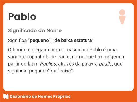 pablo significado do nome