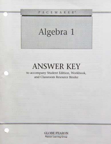 pacemaker algebra 1 answers Kindle Editon