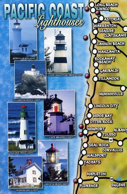 pacific coast lighthouses postcard book Kindle Editon