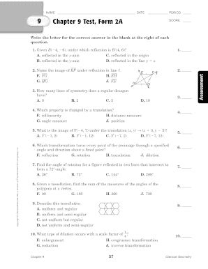 page 107 geometry test 2a answer key Reader