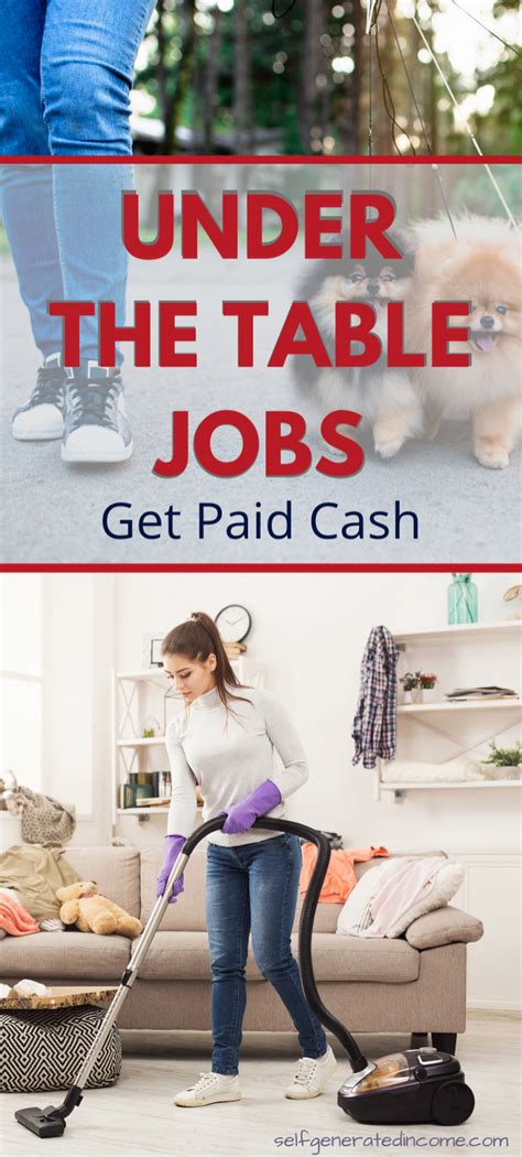 paid under the table jobs