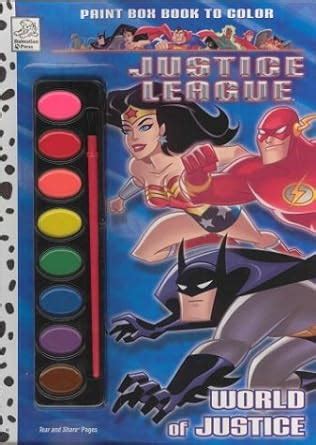 paint box book to color world of justice Kindle Editon