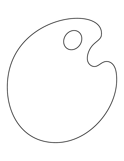 Painters Palette Template