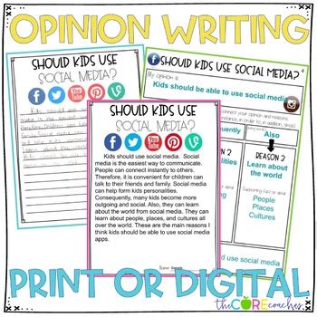 paired text opinion writing prompt Ebook Epub