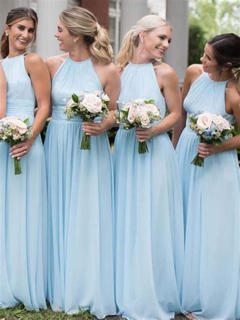 pale blue bridesmaid dresses