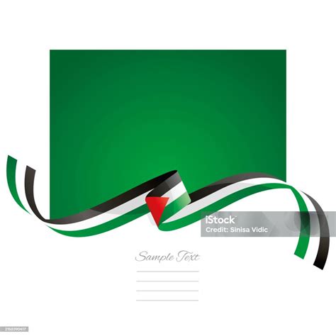 palestinain colors ribbon pin