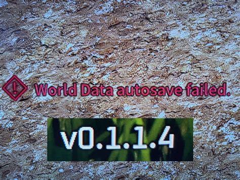 palworld world data autosave failed