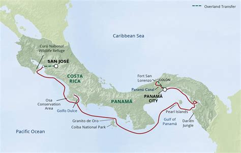 panama canal map by cruise map publishing company PDF