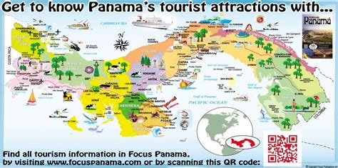 panamas important cities visitors map yellow color PDF