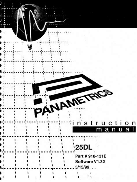 panametrics 25dl instruction manual Epub