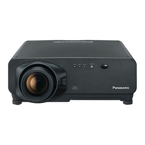 panasonic 7700 projector manual PDF