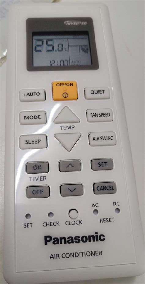 panasonic air conditioner remote control manual Kindle Editon