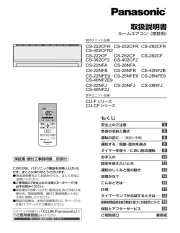 panasonic cs 222cfr manual PDF