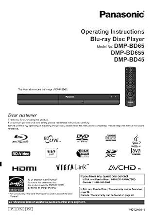 panasonic dmp bd45 manual Doc