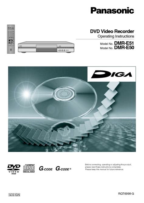 panasonic dvd recorder dmr e50 manual Epub