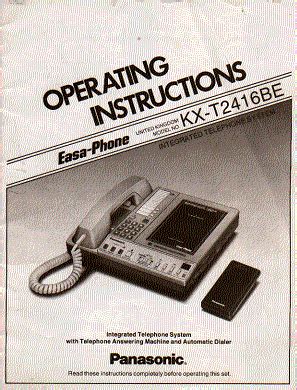 panasonic easa phone user guide Doc