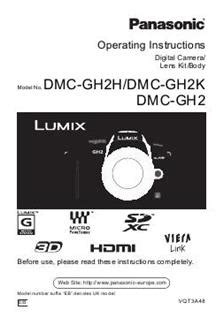 panasonic gh2 manual pdf Kindle Editon