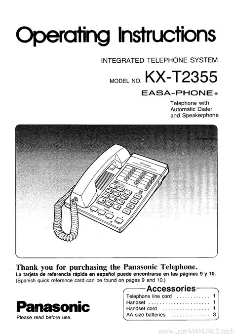 panasonic kx t2355 user guide Epub