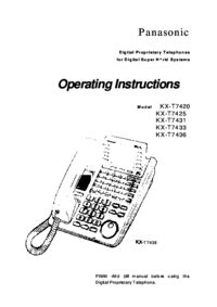 panasonic kx t7433 user guide Doc