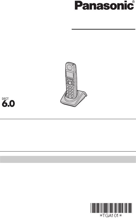 panasonic kx tga101b manual Reader