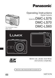 panasonic lumix dmc ls60 mservice manual Doc