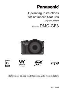 panasonic lumix gf3 manual Epub