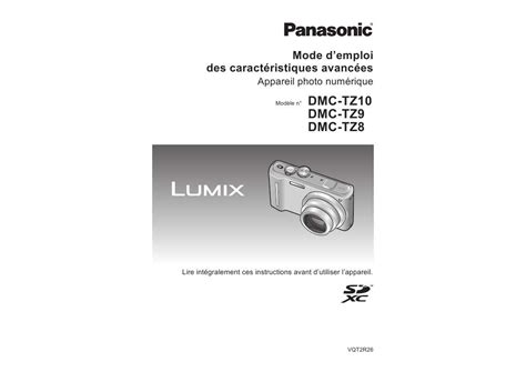 panasonic lumix tz10 user guide PDF