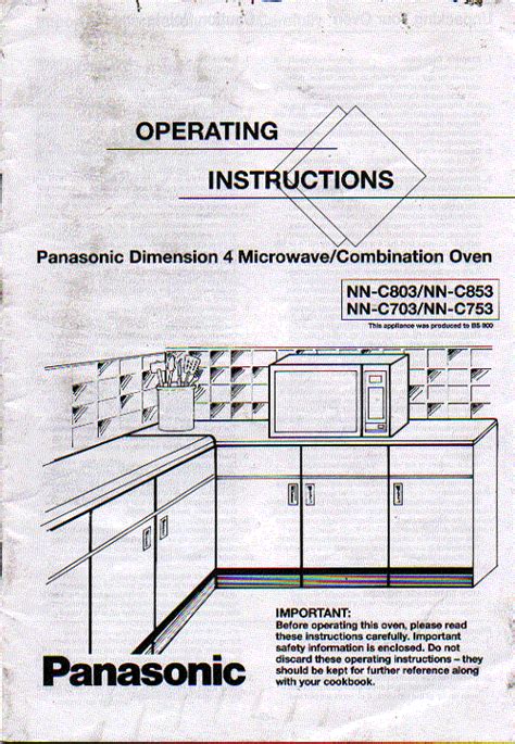 panasonic microwave oven instruction manuals Doc