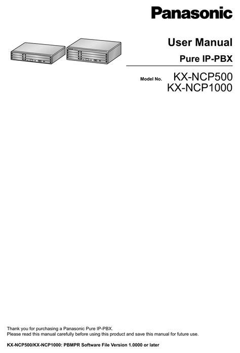 panasonic ncp500 user manual Kindle Editon