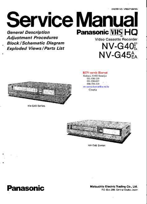 panasonic nv g45b g40 blaupunkt rtv 560 user guide PDF