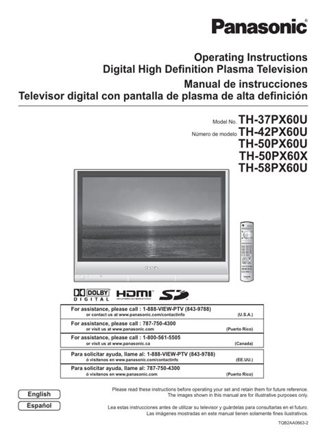 panasonic th 50px60u manual Doc