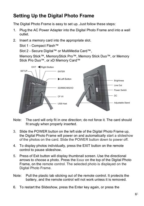 pandigital 7 inch digital photo frame instructions Doc