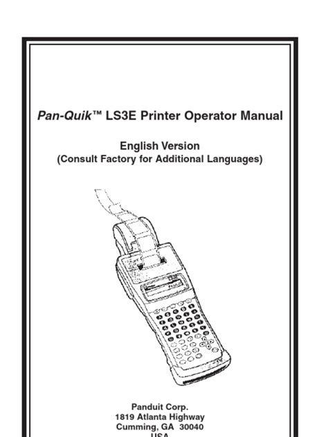 panduit ls3e user guide Kindle Editon