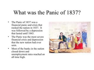 panic of 1837 apush definition