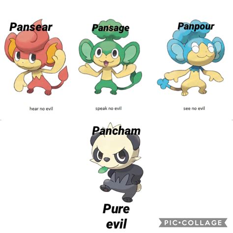 pansage pansear and panpour