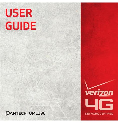pantech uml290 user manual Reader