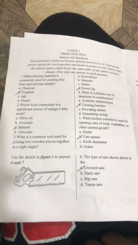 paper 1 objective test answer Kindle Editon