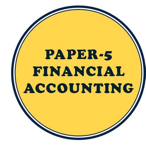 paper 5 financial accounting Kindle Editon