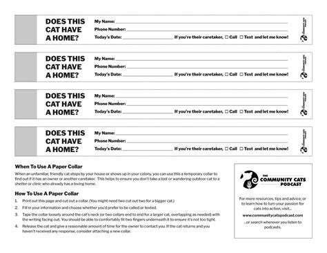 Paper Collar Template